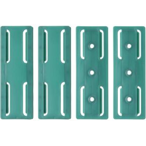 HARFINGTON 4pcs Adhesive Punch-Free Socket Holder, Power Strip Holder, Self-Adhesive Wall Mount Desk Socket Fixer for Remote Control, Router, Blue