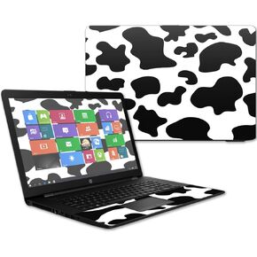 MightySkins Skin Compatible With HP 17t Laptop 17.3" (2017) - Cow Print | Protective, Durable, and Unique Vinyl Decal wrap cover | Easy To Apply, Remove, and Change Styles | Made in the USA