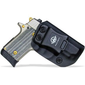 Sig P238 Holster IWB Kydex Holster Custom Fit: Sig Sauer P238 Pistol - Inside Waistband - Adj. Cant Retention - Cover Mag-Button - No Wear - No Jitter