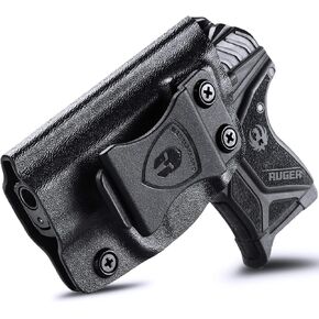 Ruger LCP 380 Holster, IWB Kydex Holster Fits: Ruger LCP .380 Pistol - Not Fit LCP II .380/LCP II .22 LR/LCP MAX, Inside Waistband Concealed Carry, Adj. Cant & 'Posi-Click' Retention, Right/Left Hand