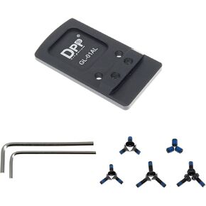 DPP Titanium Rear Sight Dovetail Mount/Mounting Plate/Adapter Compatible with Glock Vortex Venom & Viper, Burris Fastfire, Docter