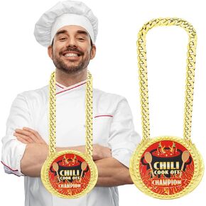 3 Pcs Christmas Ugly Sweater Medal Trophy Prize, Jumbo Chain Medals, 1st 2nd 3rd Place Award for Ugly Sweater Contest, Ugly Christmas Ornaments Ugly Sweater Decorations Party Supplies Gift