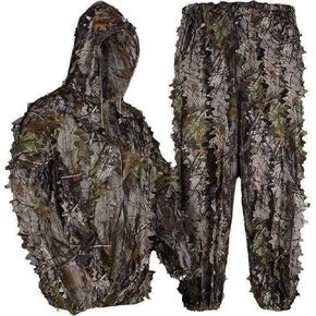 LOOGU Hunting Ghillie Suit, 3D Leafy Camo Suit Military and Shooting Accessories Tactical Gear Clothing