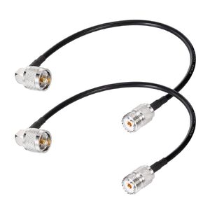 Superbat CB Antenna Cable, UHF Male PL259 to UHF Female SO239 Jumper Cable RG58 Coax Cable (3ft 1pcs) for Marine Boat VHF Radio Antennas Scanner Antenna Analyzer Tuner SWR Meter etc.