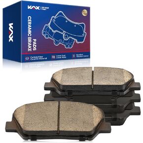 KAX D1413 Brake Pads Front Ceramic Brake Pads Fits for Optima 2011-2015 2.0L, Genesis Coupe 2010-2016, Automotive Replacement Brake Pads, 4pcs