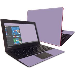 Mightyskins Skin Compatible with Lenovo Ideapad 100s 11.6" - Solid Lavender | Protective, Durable, and Unique Vinyl Decal Wrap Cover | Easy to Apply, Remove, and Change Styles | Made in The USA