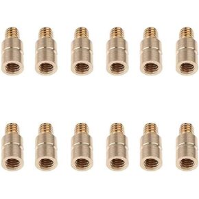 50/100/150 Grain Archery Arrow Copper & Aluminum Insert Screw Copper Brass Arrow Inserts Arrowheads Connector,for Diameter.244 Arrow Shaft Archery Accessories(12 PCS)