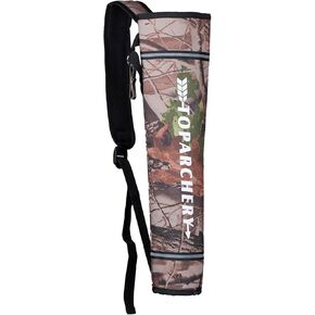 TOPARCHERY Arrow Quiver Holder Hip - Large Capacity Arrow Bag Compound Recurve Bow Practice Target Nylon Arrow Bag Quiver Suitable for Youth and Adults