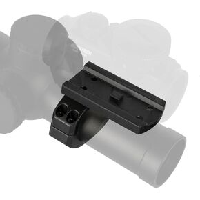 Monstrum Low Profile Piggyback Red Dot Ring Mount for Rifle Scopes | 30 mm | Compatible with Aimpoint Micro T1/T2 Footprint
