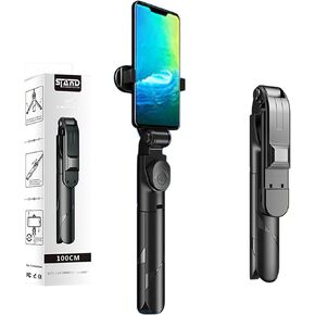 Selfie Stick Tripod with Remote, Mini Portable Bluetooth Travel Cell Phone Tripod Stand Compatible for iPhone 13/13 Pro/12/11/11 Pro/XS Max/XS/XR/X/8/7, Galaxy, Google Smartphone (2024 Version)