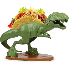 Funwares Original Tacosaurus - Dinosaur Taco Holder, Fun and Practical White Elephant Gift, Hold 2 Tacos