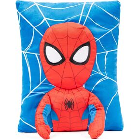 Jay Franco Marvel Spidey & His Amazing Friends Miles Morales 3D Snuggle Pillow - Super Soft Plush Pillow - Measures 15 Inches