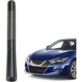 Anina 4.7" Carbon Fiber Antenna for 1998-2022 Nissan Pathfinder Rogue 350Z 370Z Murano AM FM Radio Stubby Aerial Mast for Truck Vehicle Car Wash Proof