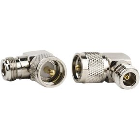 Eagles (Pack of 2 N Female to UHF Male 90 Right Angle Connetor Adapter, PL-259 Right Angle Connector Coaxial Coax Adapter