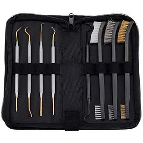 BOOSTEADY Stainless Steel Gunsmith Armorer Pick Set Cleaning Picks & Double-End Brushes