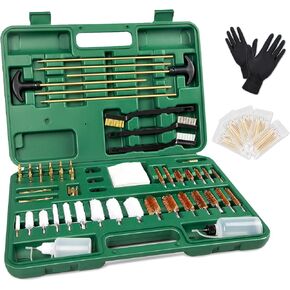Gun Cleaning Kit, Rifle Pistol Shotgun Handgun Cleaning Kit with Case, Universal Gun Cleaning Kit Gun Accessories Brushes for All Caliber Guns