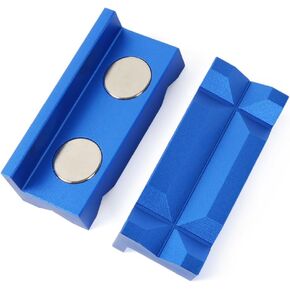 4" Vise Jaws Pads, Strongly Magnetic Vice Soft Jaws,Vise Jaws Covers Protectors for Any Metal Bench Vice, Blue