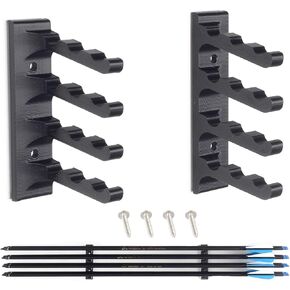 Archery Wall-Mounted Brackets Arrow Holder- 12 Arrows Display Hanger Brackets Rack for Wall in Home