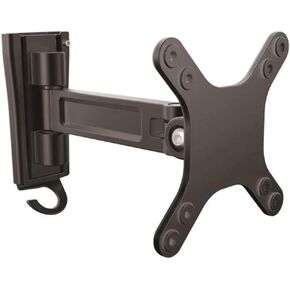 StarTech.com Monitor Wall Mount - Single Swivel - Supports Monitors 13" to 34" - VESA Monitor Wall Mount Bracket - Black (ARMWALLS)