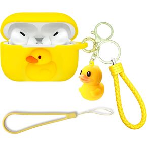 Wonhibo for Airpods Pro 2 Case, Cute Silicone Cover for Airpod Pro 2nd with Keychain (Bear)