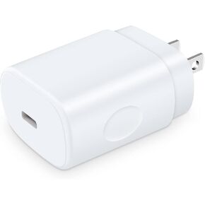 25W Samsung Super Fast Charger USB C Wall Plug Type C Charger Adapter Fast Charging Block for Samsung Galaxy A16 A15 5G/Watch 7 Ultra 6/A35/A54/S24/Z Flip6 Fold6/A14/S23/S22,iPhone 16/15,Pixel 9/8a/7
