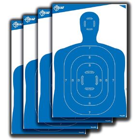 EZ-Aim Silhouette Targets for Shooting - Human Body Paper Practice Targets