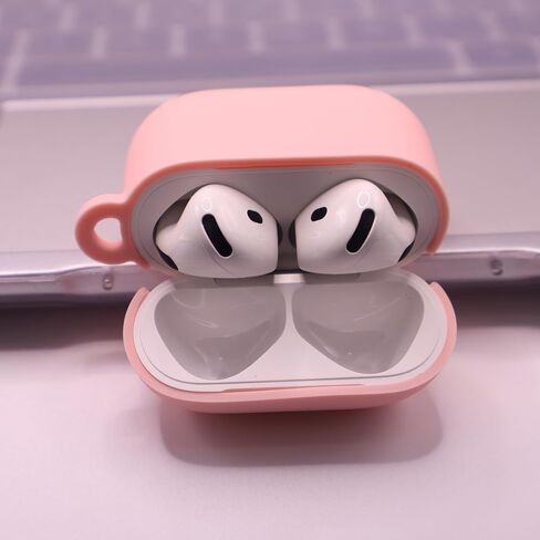Case for Airpods 4 Generation Case Cover, Soft Silicone iPods 4 Earbuds Case with Girl Bling Keychain for Airpod iPods 4th Generation (Pink) in Saudi Arabia