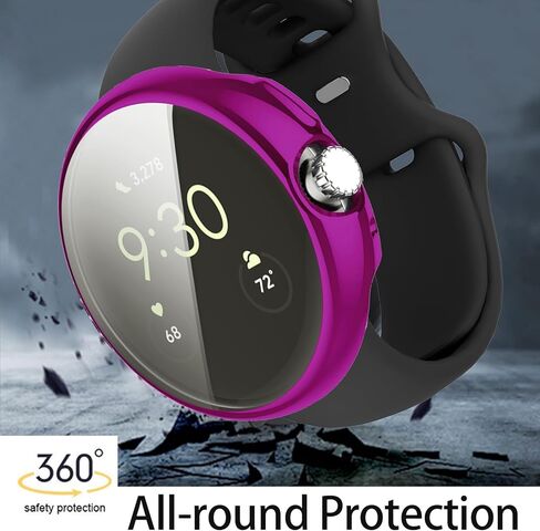 Wugongyan Case Compatible with Google Pixel Watch 3 41mm 2024/Pixel Watch 2/Pixel Watch Screen Protector Case Soft TPU Face Cover for Pixel Watch 3/2 (10-Pack,Pixel Watch 1/2/3 41mm) in Kuwait