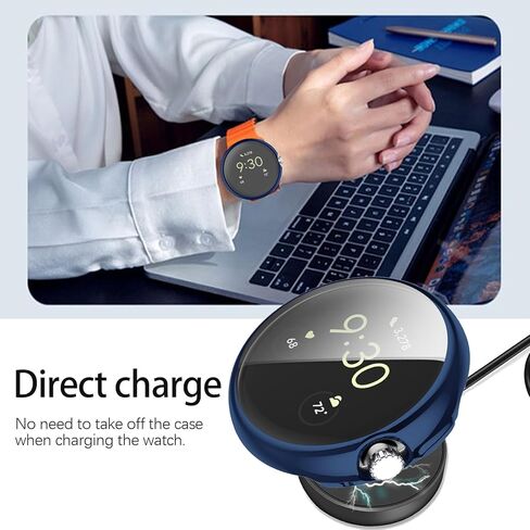 Wugongyan Case Compatible with Google Pixel Watch 3 41mm 2024/Pixel Watch 2/Pixel Watch Screen Protector Case Soft TPU Face Cover for Pixel Watch 3/2 (10-Pack,Pixel Watch 1/2/3 41mm) in Kuwait