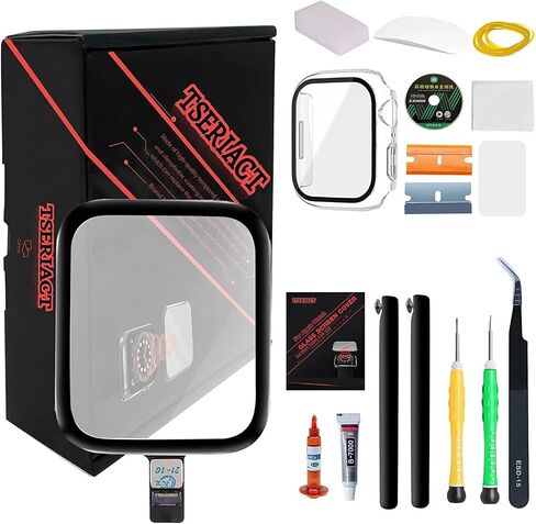 Compatible with Apple Watch Series 5/SE 40mm Screen External Glass is Damaged and Touch Digitizer Breakage Replacement Repair Kit (No incl LCD Screen) (Series 5/SE 40mm) in Kuwait