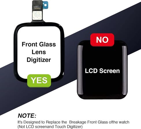 Compatible with Apple Watch Series 5/SE 40mm Screen External Glass is Damaged and Touch Digitizer Breakage Replacement Repair Kit (No incl LCD Screen) (Series 5/SE 40mm) in Kuwait