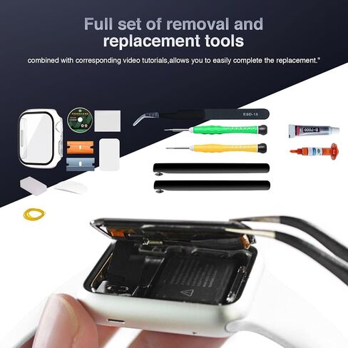 Compatible with Apple Watch Series 5/SE 40mm Screen External Glass is Damaged and Touch Digitizer Breakage Replacement Repair Kit (No incl LCD Screen) (Series 5/SE 40mm) in Kuwait