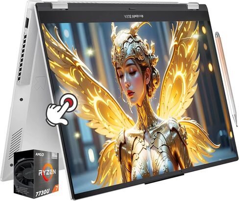 ASUS VivoBook S 16 Flip 2-in-1 Laptop, 16"WUXGA Touchscreen Display, 8-Core AMD Ryzen 7 7730U, 1080p FHD Webcam, Backlit Keyboard, WiFi 6E, Windows 11 Home, w/Pen (40GB RAM | 2TB SSD) in Saudi Arabia