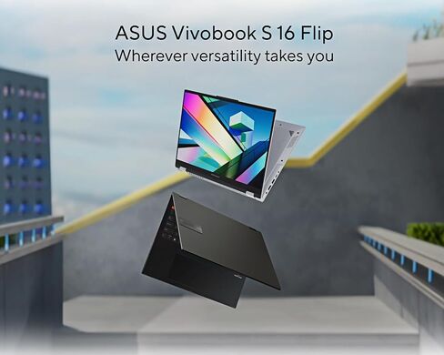 ASUS VivoBook S 16 Flip 2-in-1 Laptop, 16"WUXGA Touchscreen Display, 8-Core AMD Ryzen 7 7730U, 1080p FHD Webcam, Backlit Keyboard, WiFi 6E, Windows 11 Home, w/Pen (40GB RAM | 2TB SSD) in Saudi Arabia