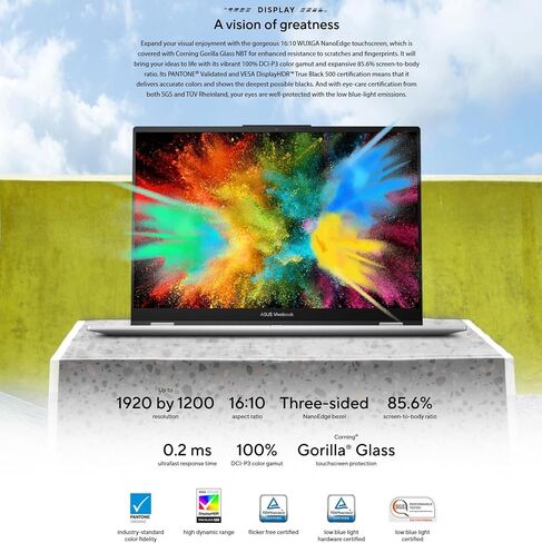 ASUS VivoBook S 16 Flip 2-in-1 Laptop, 16"WUXGA Touchscreen Display, 8-Core AMD Ryzen 7 7730U, 1080p FHD Webcam, Backlit Keyboard, WiFi 6E, Windows 11 Home, w/Pen (40GB RAM | 2TB SSD) in Saudi Arabia