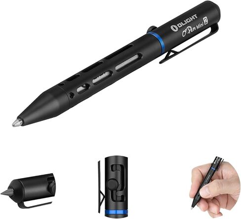 OLIGHT O'Pen Mini 2 Ballpoint Pen and Pencil in One, Replaceable EDC Refill and Pencil Tip, Smooth Writing, for Office, Working, Writing (Black) in Saudi Arabia