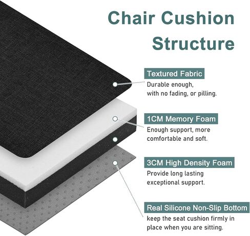 baibu Rectangle Bench Stool Cushion, Non-Slip Saddle Stool Seat Cushions Bar Stool Cushion with Machine Washable Cover - One Cushion Only (Beige, 18x9.5x1.5in) in Kuwait