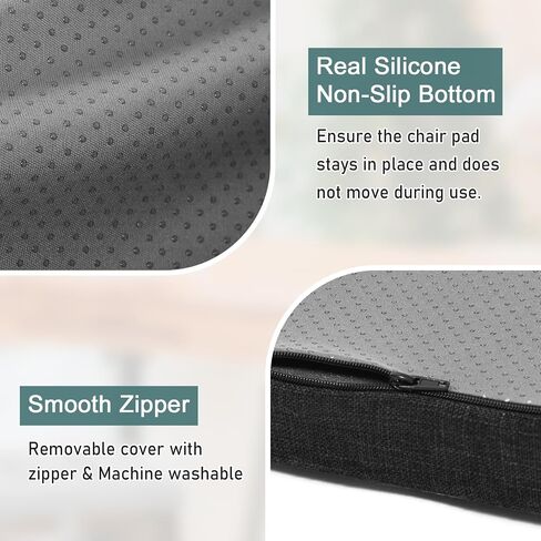 baibu Rectangle Bench Stool Cushion, Non-Slip Saddle Stool Seat Cushions Bar Stool Cushion with Machine Washable Cover - One Cushion Only (Beige, 18x9.5x1.5in) in Kuwait