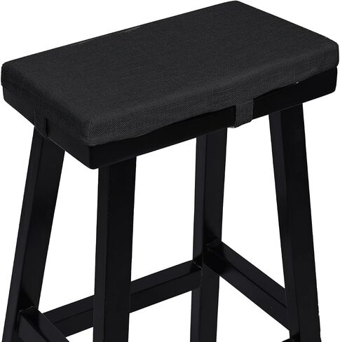 baibu Rectangle Bench Stool Cushion, Non-Slip Saddle Stool Seat Cushions Bar Stool Cushion with Machine Washable Cover - One Cushion Only (Beige, 18x9.5x1.5in) in Kuwait