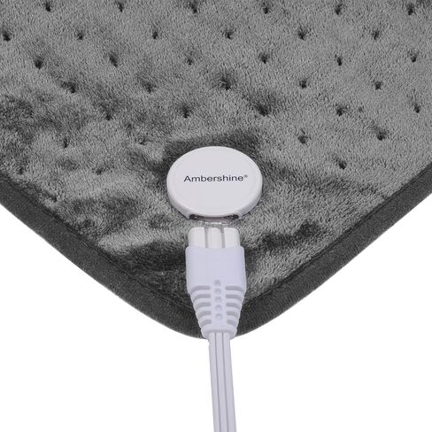 Ruqiji 17''x33'' XXXL King Size Heating Pad with 120 Minutes Auto Shut Off&6 Temperature Settings, Flannel Electric Heating Pad/Pain Relief for Back/Neck/Shoulders/Menstrual Pain/Leg Cramp (Dark Blue) in Saudi Arabia