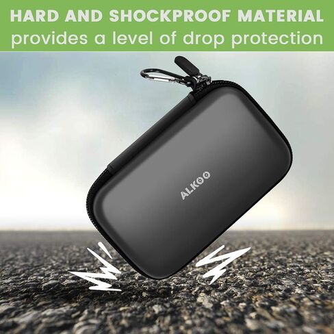 USB Flash Drive Case, SD Card Holder Compatible with Thumb Drive, Memory Cards, SDXC SDHC Storage Bag, Electronic Accessories Organizer for SanDisk for Samsung for Inland (Black) in Saudi Arabia