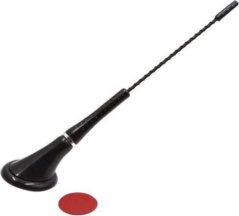 Motoforti Black Adhesive Base Car External Radio Signal Decorative Antenna Aerial Universal Waterproof Replacement Long-lasting in Saudi Arabia