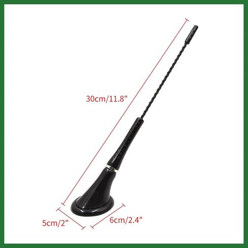 Motoforti Black Adhesive Base Car External Radio Signal Decorative Antenna Aerial Universal Waterproof Replacement Long-lasting in Saudi Arabia