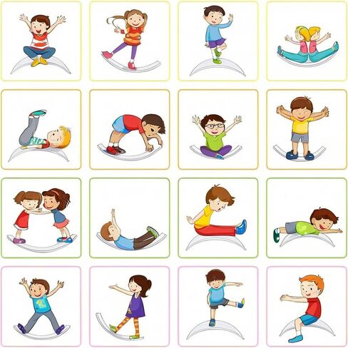 Ultimate Balance Board Kids - Natural Wood Wobble Board for Kids, Montessori Waldorf Toy, Ideal Gift for Ages 3-8; Perfect for Balance Boards for Adults, Physical Therapy & Indo Board Exercises in Kuwait