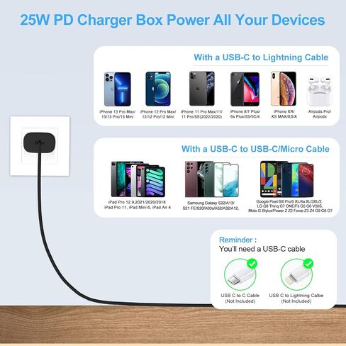 شاحن سامسونج فائق السرعة 25 وات USB C مقبس حائط من النوع C محول شاحن سريع لهاتف Samsung Galaxy A16 A15 5G/Watch 7 Ultra 6/A35/A54/S24/Z Flip6 Fold6/A14/S23/S22، iPhone 16/15، بكسل 9/8أ/7 in Kuwait