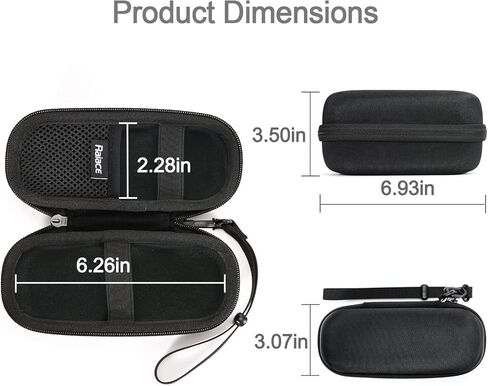 RAIACE Hard Storage Case Compatible with Panasonic ES2207P/ ES2291D Women Electric Shaver. (Sale is Case Only) - Black(Black Lining) in Saudi Arabia
