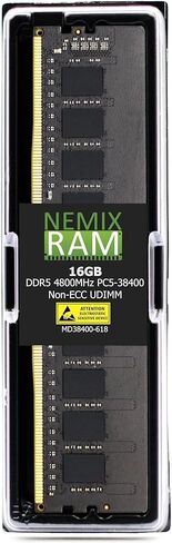 NEMIX RAM 192GB (4X48GB) DDR5 4800MHZ PC5-38400 2Rx8 1.1V 288-PIN Non-ECC Unbuffered UDIMM Desktop PC Memory KIT Compatible with ASUS ProArt Z790-CREATOR WiFi Motherboard in Kuwait