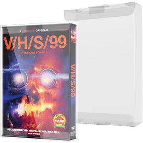 25-Pcs Plastic Protector Transparent Storage Cases for VHS Tapes – Anti-Dust - Scracth Free - Clear Cases Made Extra Strong (25, VHS) (25)