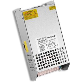 MEISHILE 12V 100A 1200W تحويل التيار الكهربائي محول AC إلى DC محول لمصباح ضوء شريط السائق LED، مكبر للصوت، آلة، 120V 110V إلى 12Volt 10A 20A 30A 40A 50A 60A 70A 80Amp in Kuwait