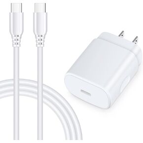 25W Samsung Super Fast Charger Block for Samsung Galaxy A16 5G/A15/A14/A23/A13/A54/S24 FE/S23 Ultra/S21/A53/A03s/S22/Z Flip/Fold6 5,Pixel 9/8a/7Pro/6,Moto,6FT Type C Android Phone Fast Charging Cable
